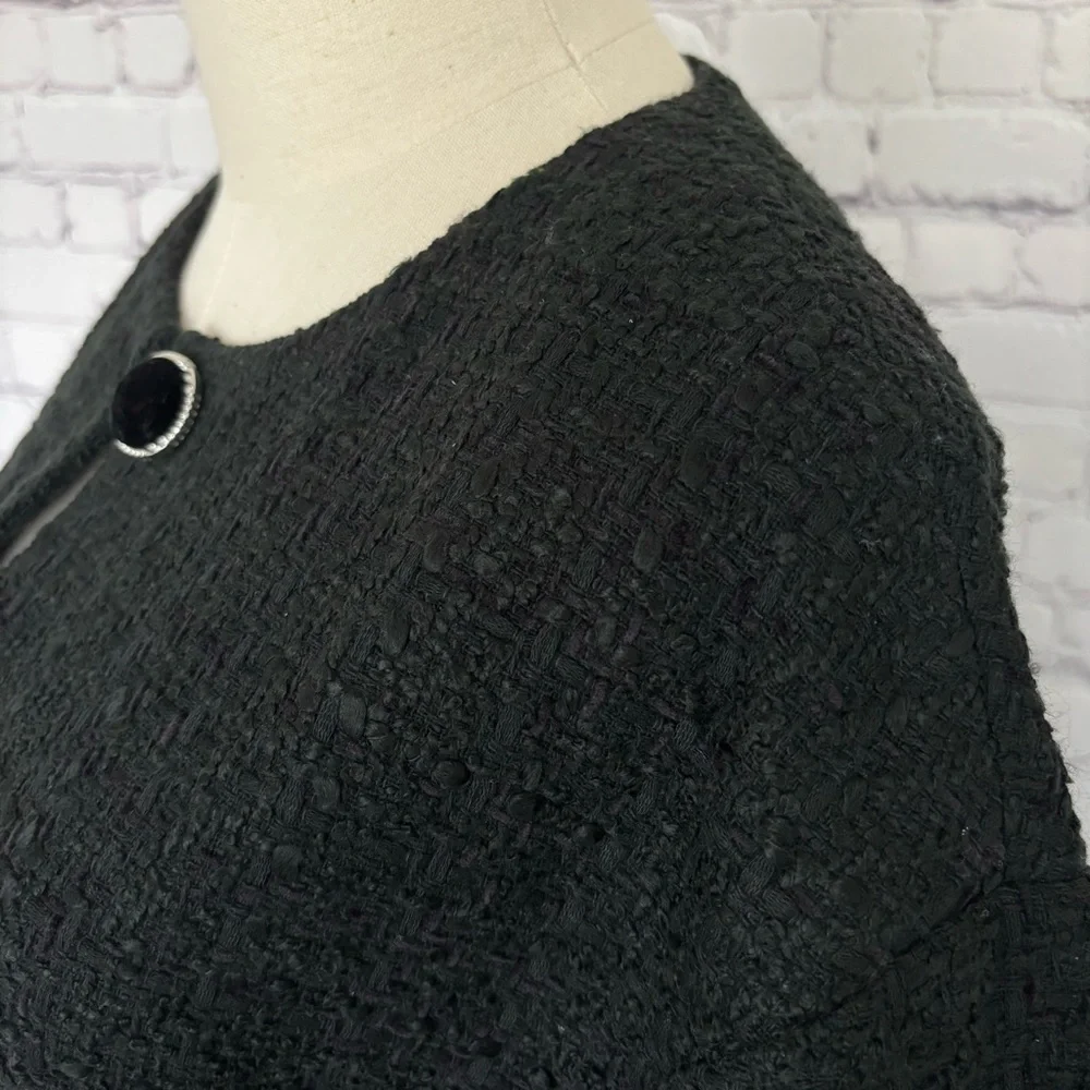 TRUTH by Republic Vintage-Style Cropped Tweed Boucle Bomber Jacket--NWT--12